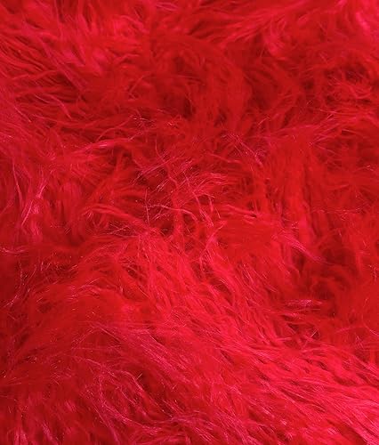 Miniatura 5 de Pelo sintético de pelo largo, pelo largo, lujoso, para coser, cosplay, disfraz, decoraciones, 60 pulgadas de ancho, vendido por The Yard (óxido,