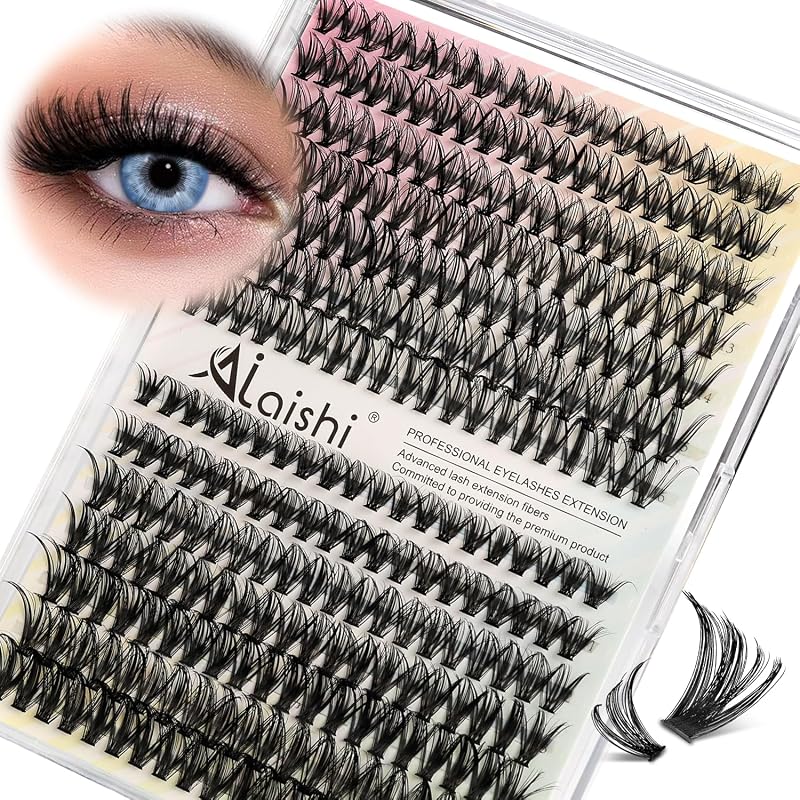 Cílios postiços em tufos AILAISHI 280 unidades, 9–16 mm, 30D+40D, curvatura D, modelo Enchant - Only Lash（30D+40D）
