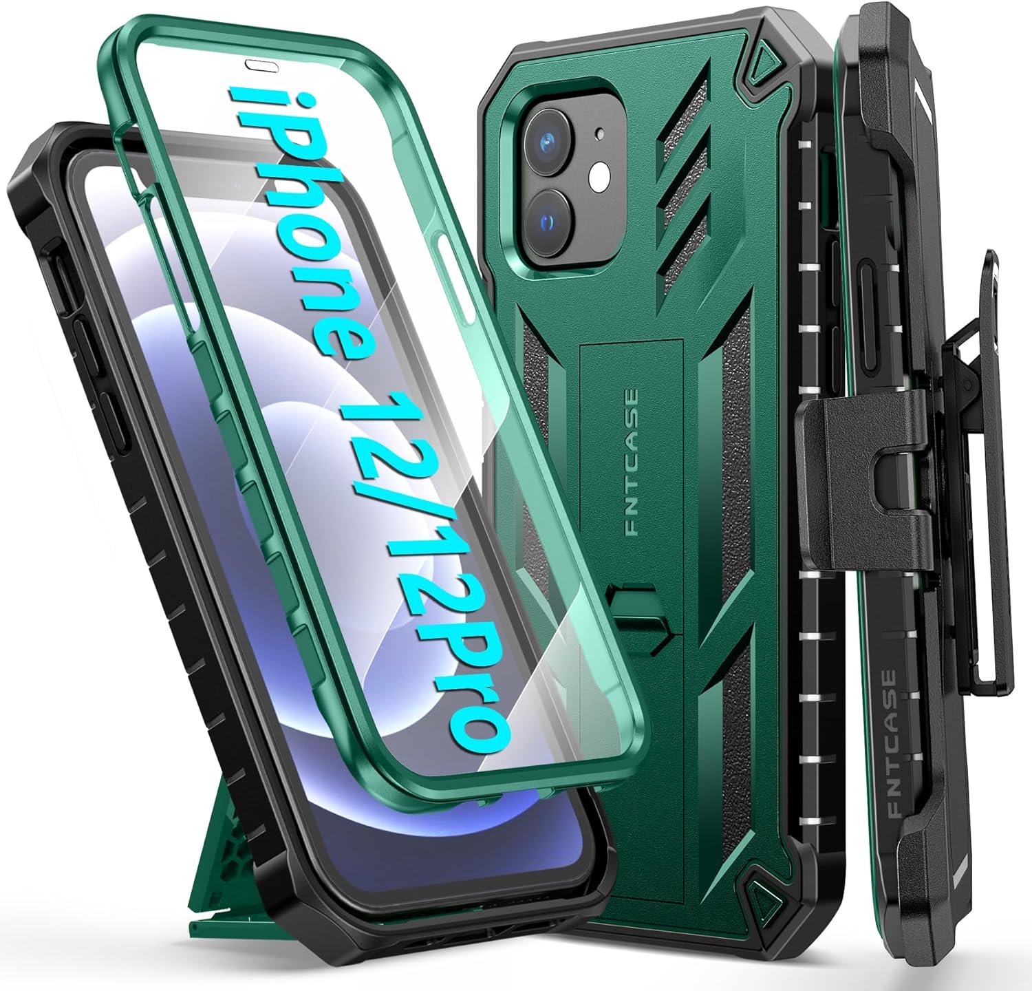 FNTCASE for iPhone 12 Phone Case iPhone 12 Pro Case with
