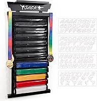 Vista 9 de Tilhumt 10/12 Belts Karate Belt Display Rack with Photo Shelf, Felt Taekwondo Belt Display Rack Martial Arts Belt Display for Adults TKD, BJJ