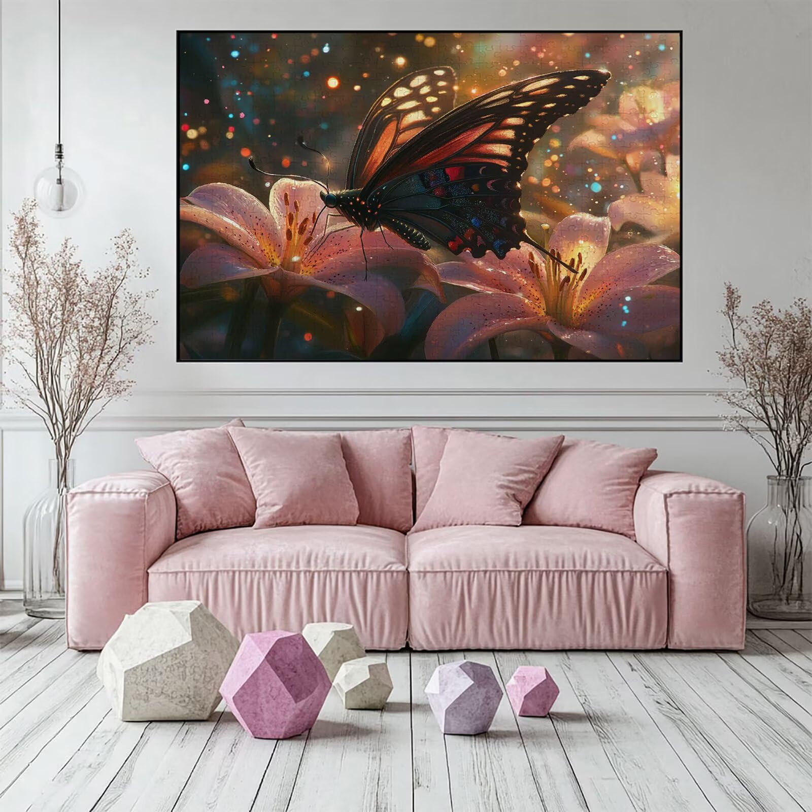 Puzzle 3000 elementów motyl puzzle dla dorosłych 122 x 81 cm unikalne rzemiosło klasyczne 3D drewniana układanka do rodzinnych gier biznesowych, układanka do samodzielnego wykonania nawet do dekoracji