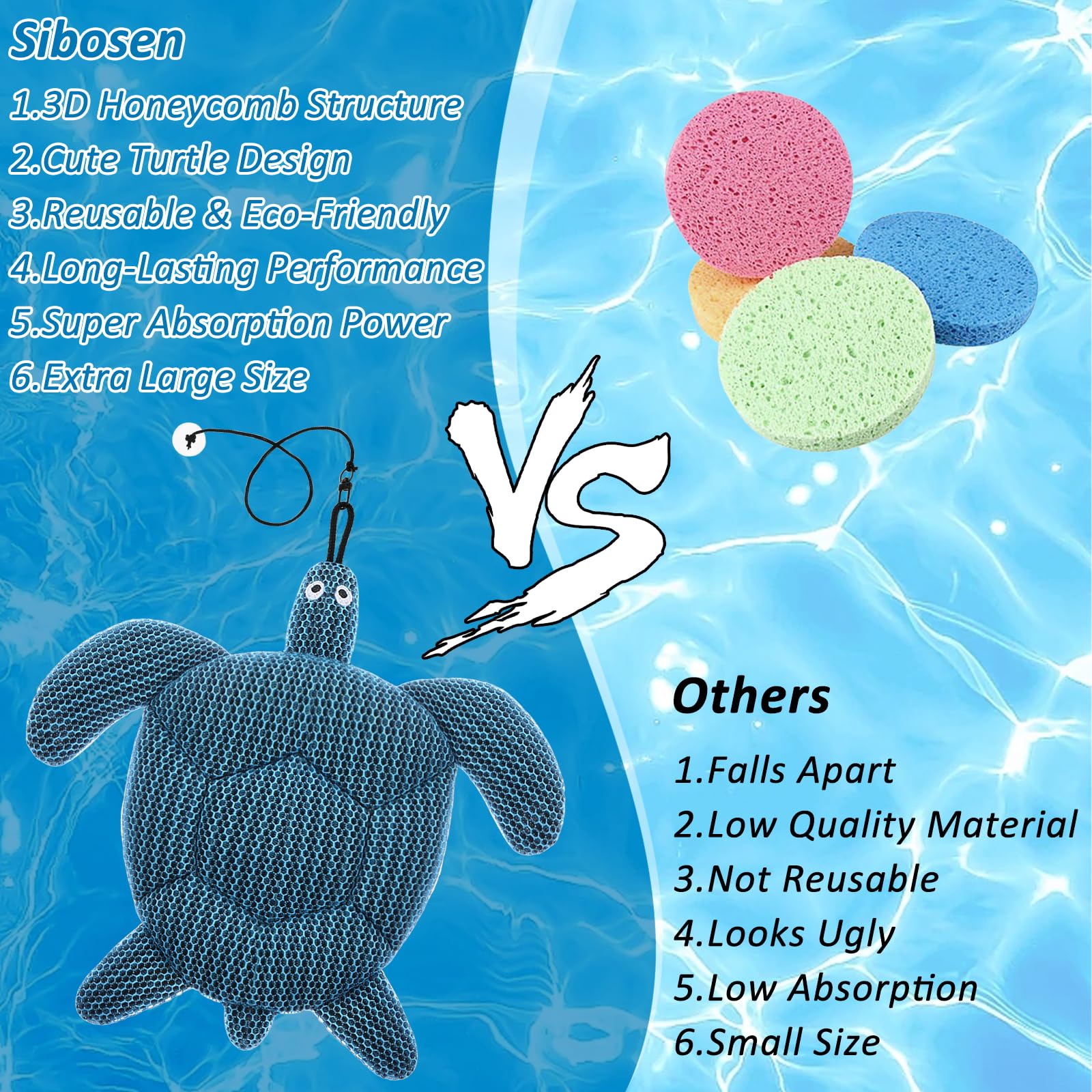 Paquete de 2 absorbentes de escoria para bañera de hidromasaje, 2025, reutilizable, accesorios de absorción de bañera de hidromasaje, esponja de bañera de hidromasaje para limpiador de spa y