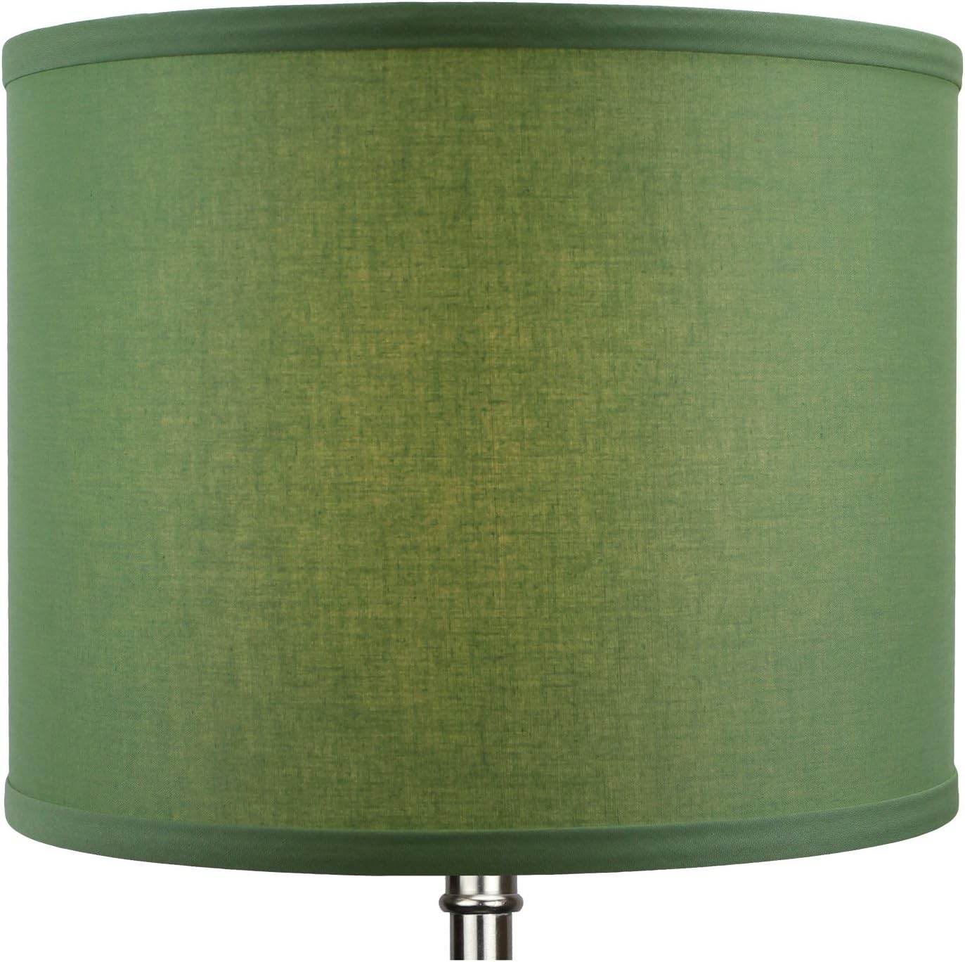 FenchelShades.com 12" Top Diameter x 12" Bottom Diameter 9.5" Height Fabric Drum Lampshade Spider Attachment (Linen Celadon)