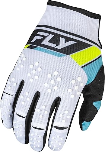 Vista 5 de Fly Racing Kinetic MX BMX MTB - Guantes de equitación todoterreno para hombre Azul brillante/Carbón