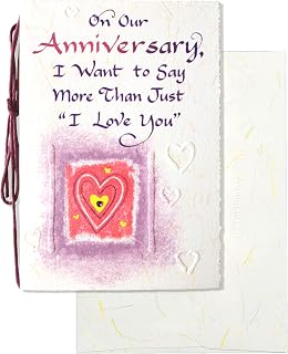 Blue Mountain Arts Anniversary Card—For Husband, Wife, or Significant Other (On Our Anniversary, I Want to Say More Than Just “I Love You”)