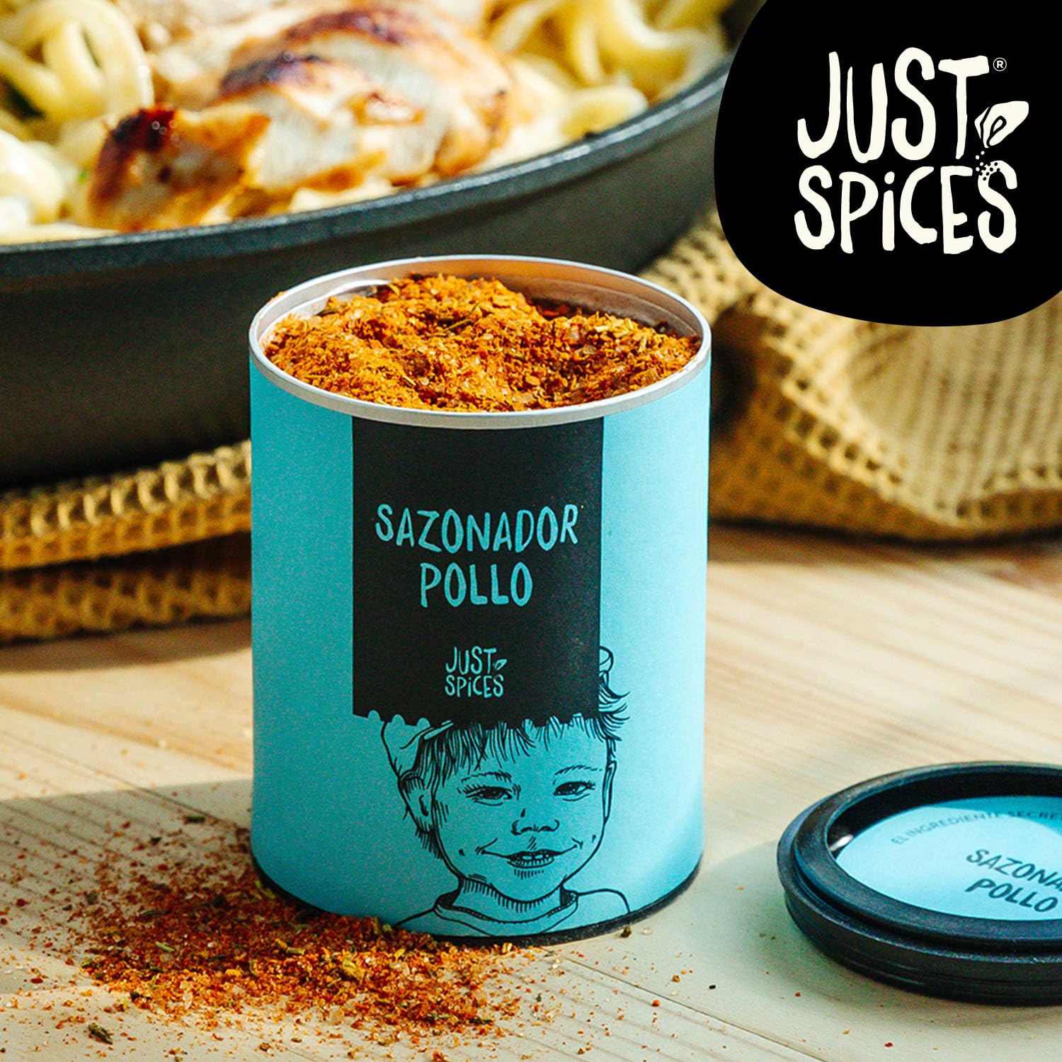 Just Spices Sazonador Pollo, 79 g, Mejora tus platos con pollo en pocos segundos