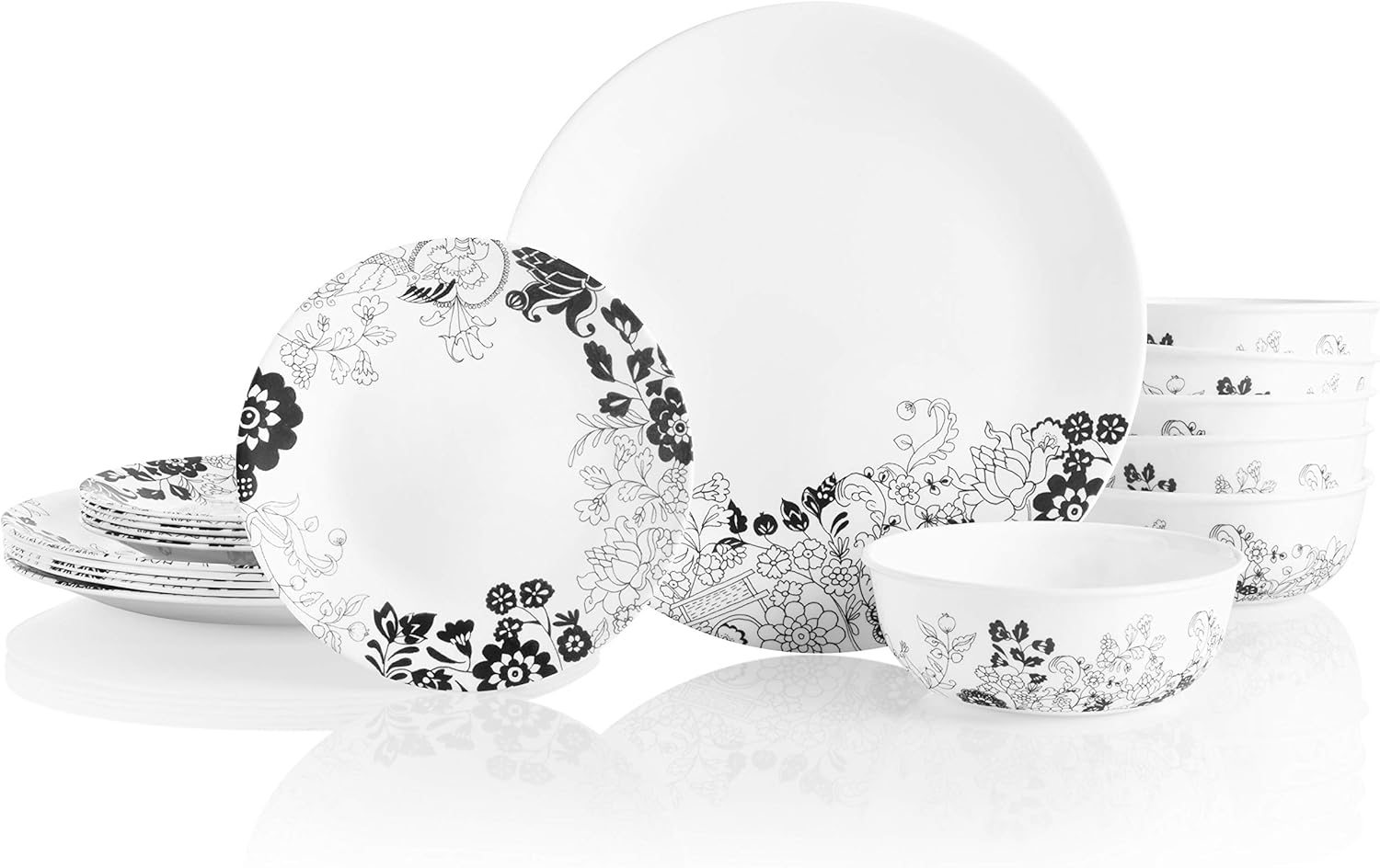 Corelle 18Piece Service for 6, Chip Resistant Dinnerware