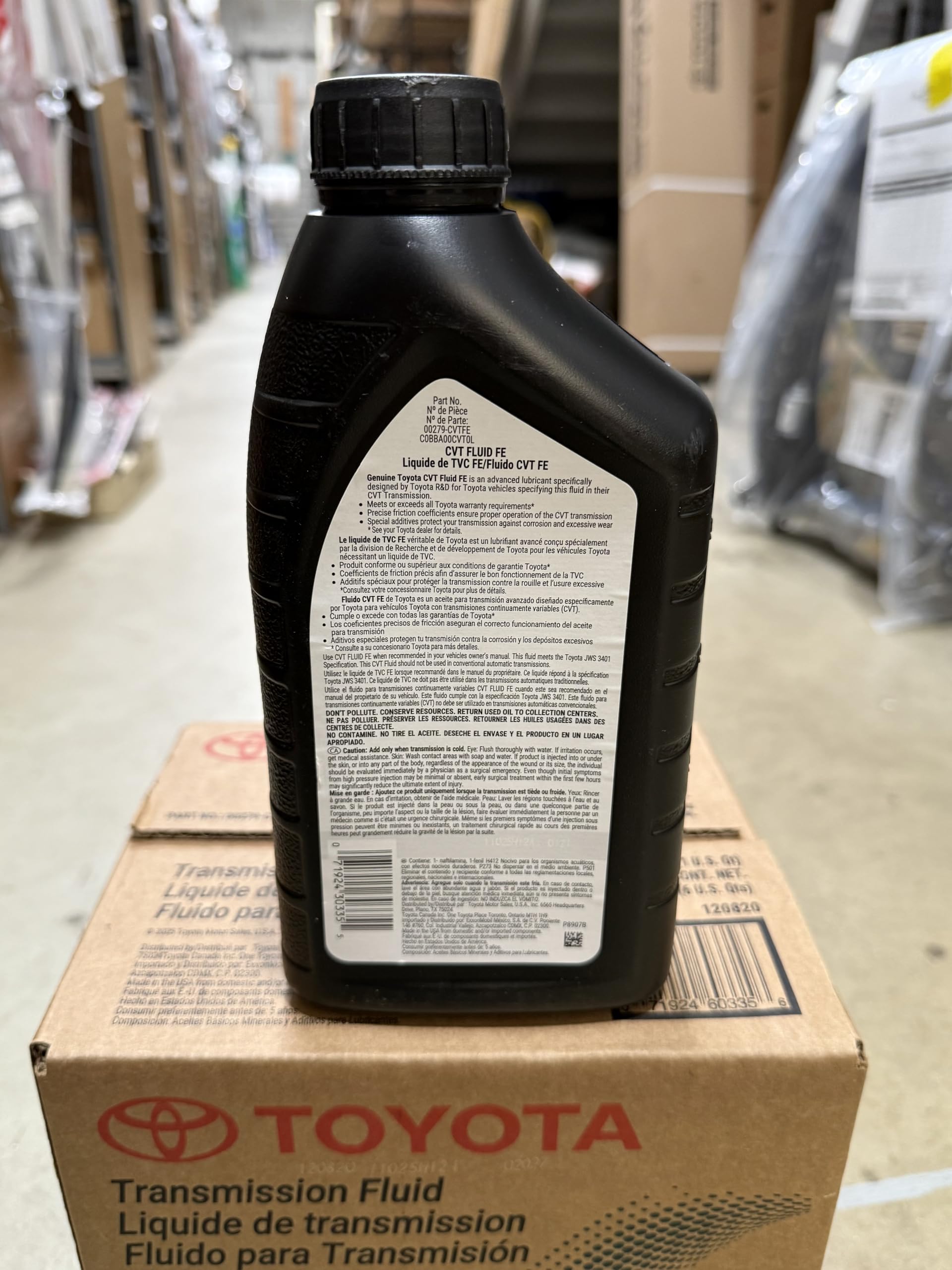 Amazon.com: Toyota CVT Fluid FE, Genuine Transmission Fluid, 1