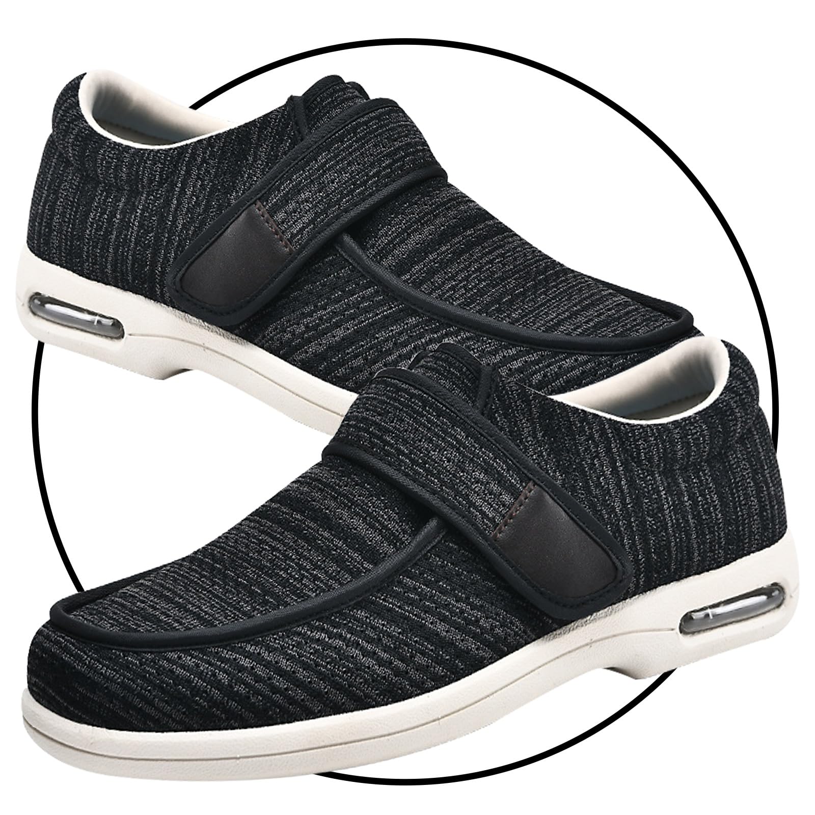 Scarpe Con Strappo Uomo Scarpe Comode Per Anziani Elasticizzate Per Piede  Reumatico Scarpe Per Anziani Riabilitazione