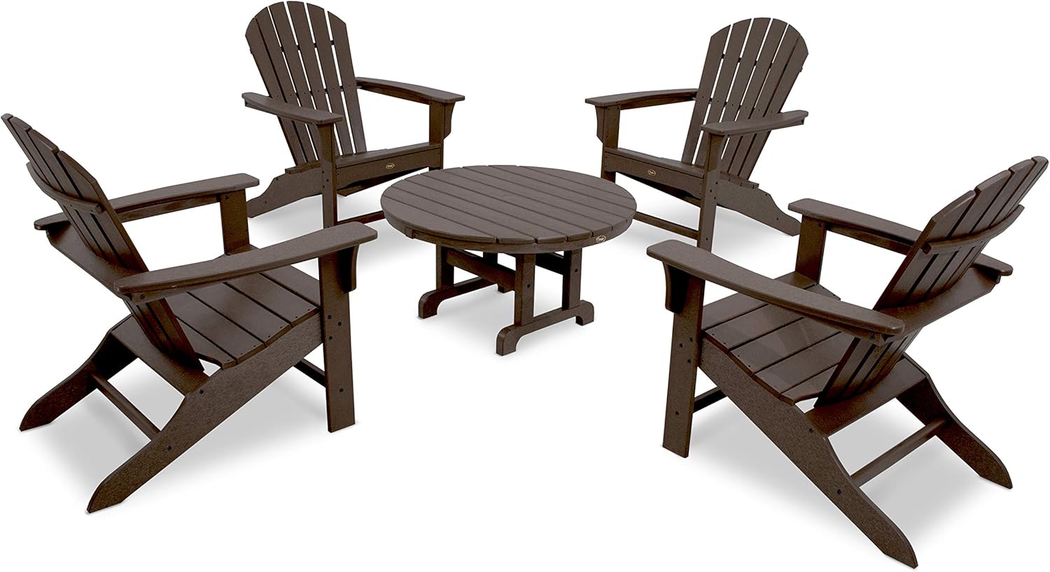 Trex Outdoor Furniture Yacht Club Shellback 5-Piece Adirondack Conversation Group