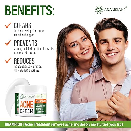 Miniatura 5 de Crema facial para tratamiento del acné - Tratamiento de manchas de acné para la cara y puntos de acné - Aceite de árbol de té para el acné -