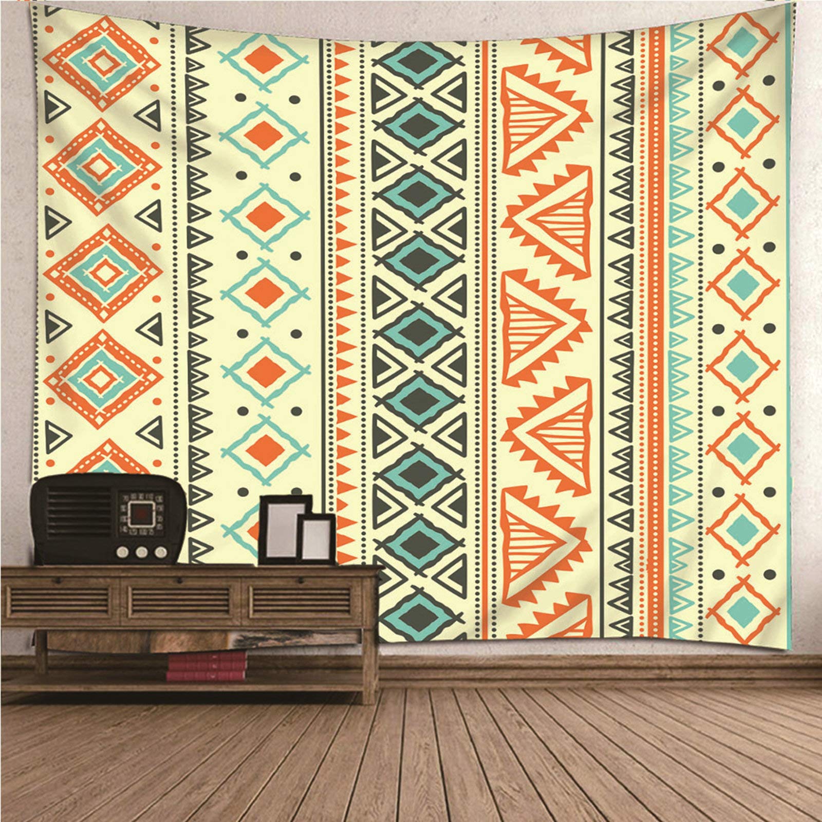 Tapiz de pared KnSam de poliéster con geometría moderna para decorar el hogar
