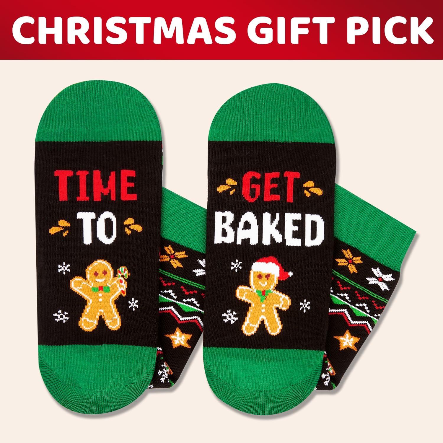 HAPPYPOP Christmas Socks for Women Men - Unisex Xmas Stocking, Holiday Gift Ideas for Teens - Image 6