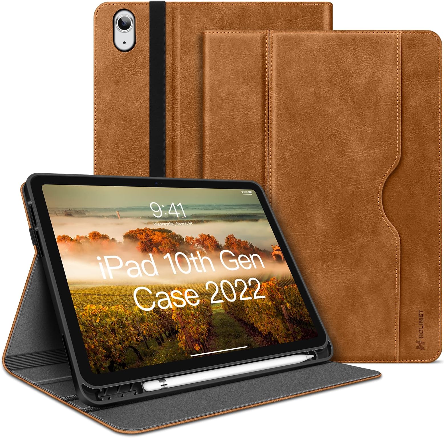 Amazon.com: HOLIMET Case for iPad 10th Generation 10.9 Inch 2022 New ...