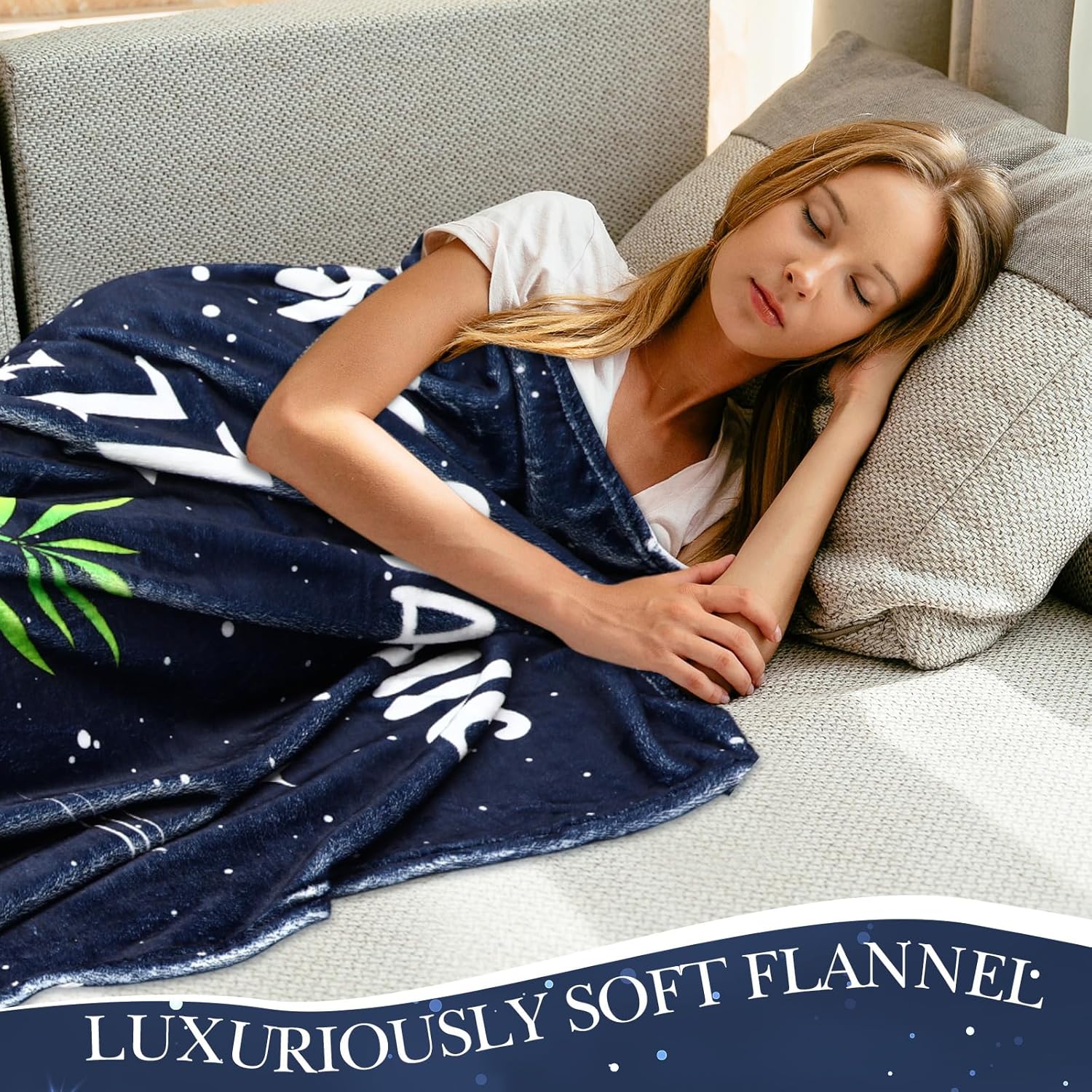 Tudomro Mom is Charging Blanket 1 Pack Funny Valentines Birthday Gifts for Mom 50"x 60" Funny Moms Blanket with Cute Panda Design Mothers Day Pregnancy Gift for Expecting Mama - Image 3