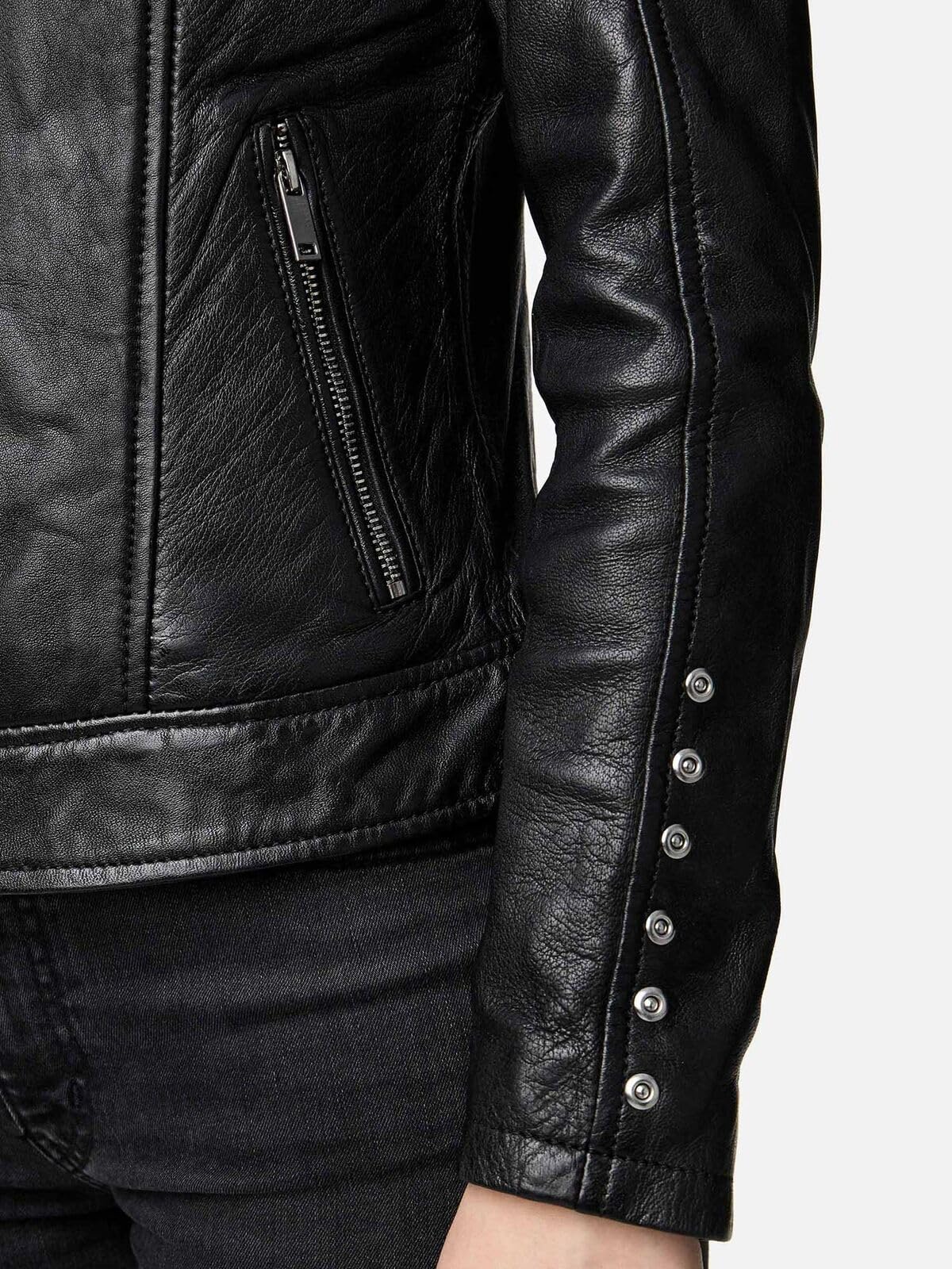 Tazzio Kurtka skórzana damska skórzana kurtka prawdziwa skóra Biker Look F521