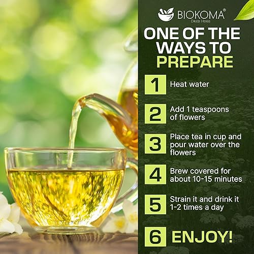 Miniatura 5 de Biokoma Flores secas de lavanda orgánica (Lavandula), 1.76 oz (1.76 onzas) en bolsa resellable a prueba de humedad, certificado orgánico por USDA,