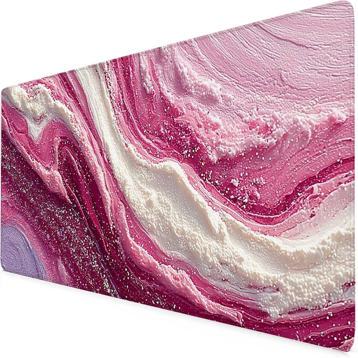 Tappetino Mouse XXL 1000x500mm Rosa Mousepad Astratto Tappetino Scrivania Grande, con base in Gomma Antiscivolo, Impermeabile Sottomano Scrivania per Computer, Accessori Gaming Mouse Pad 5-5194q