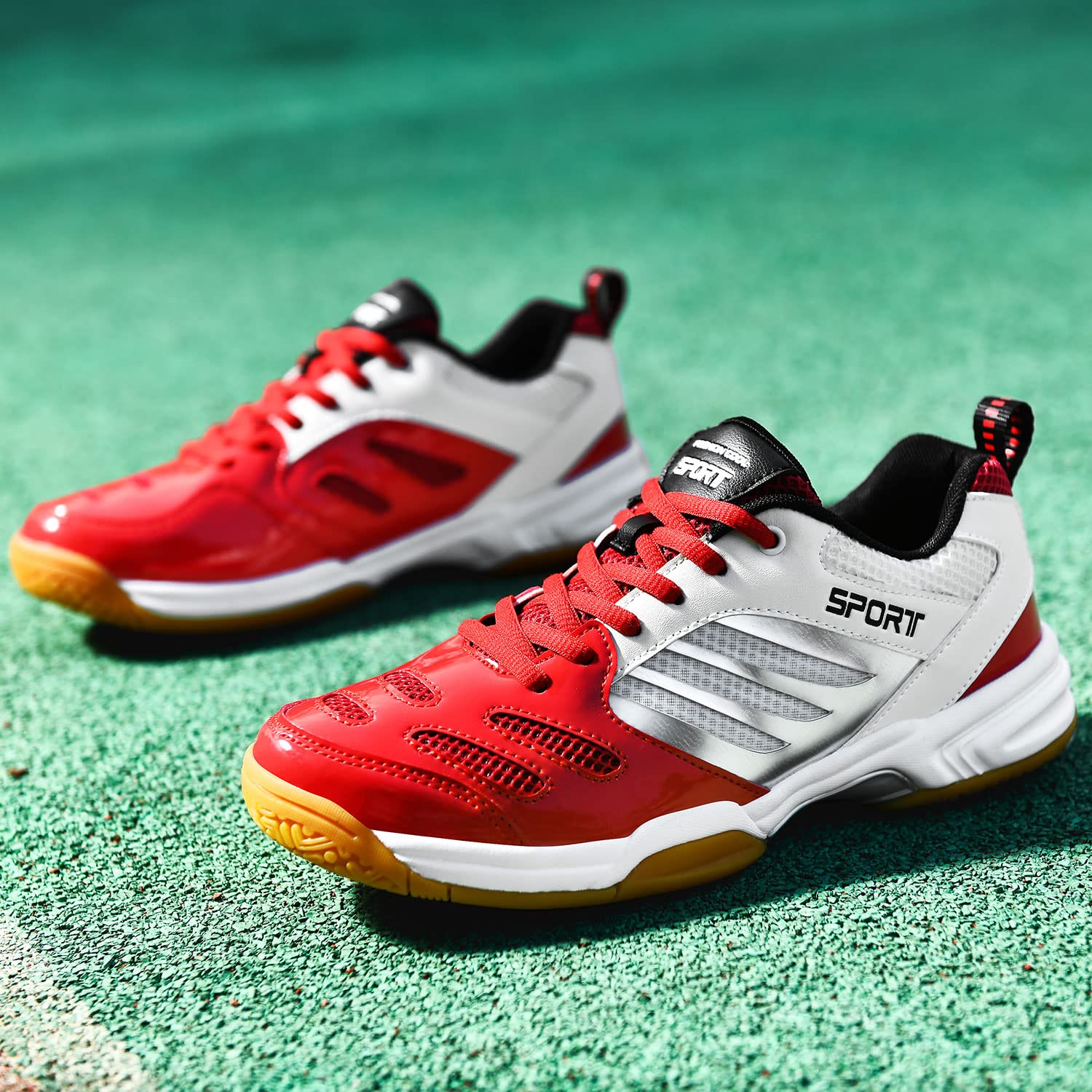 Zapatos de bádminton Unisex, Zapatos de bádminton Ligeros y Transpirables para Hombres y Mujeres