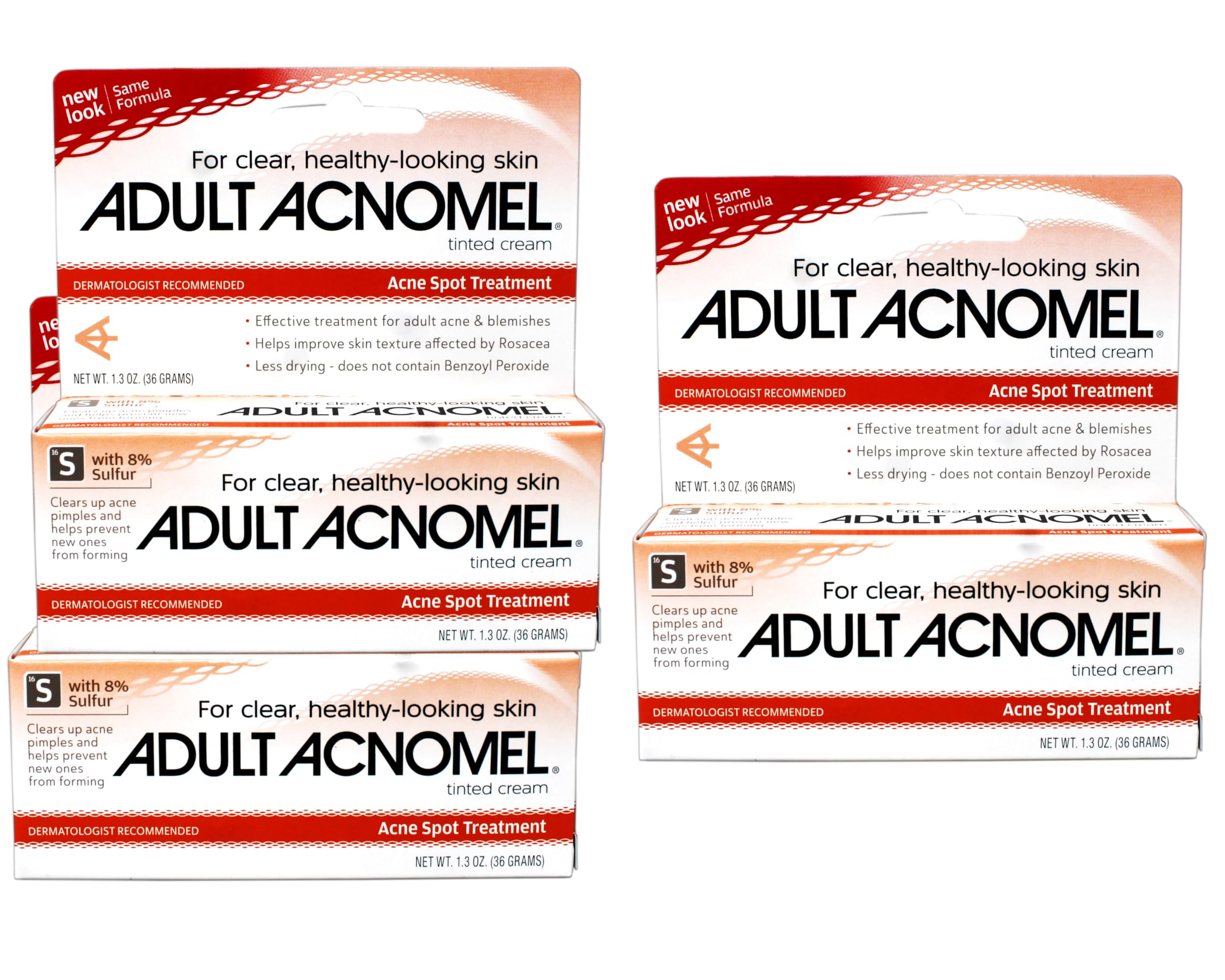 Acnomel Adult Acne Medication Tinted Cream - 1.3 oz (pack of 3)