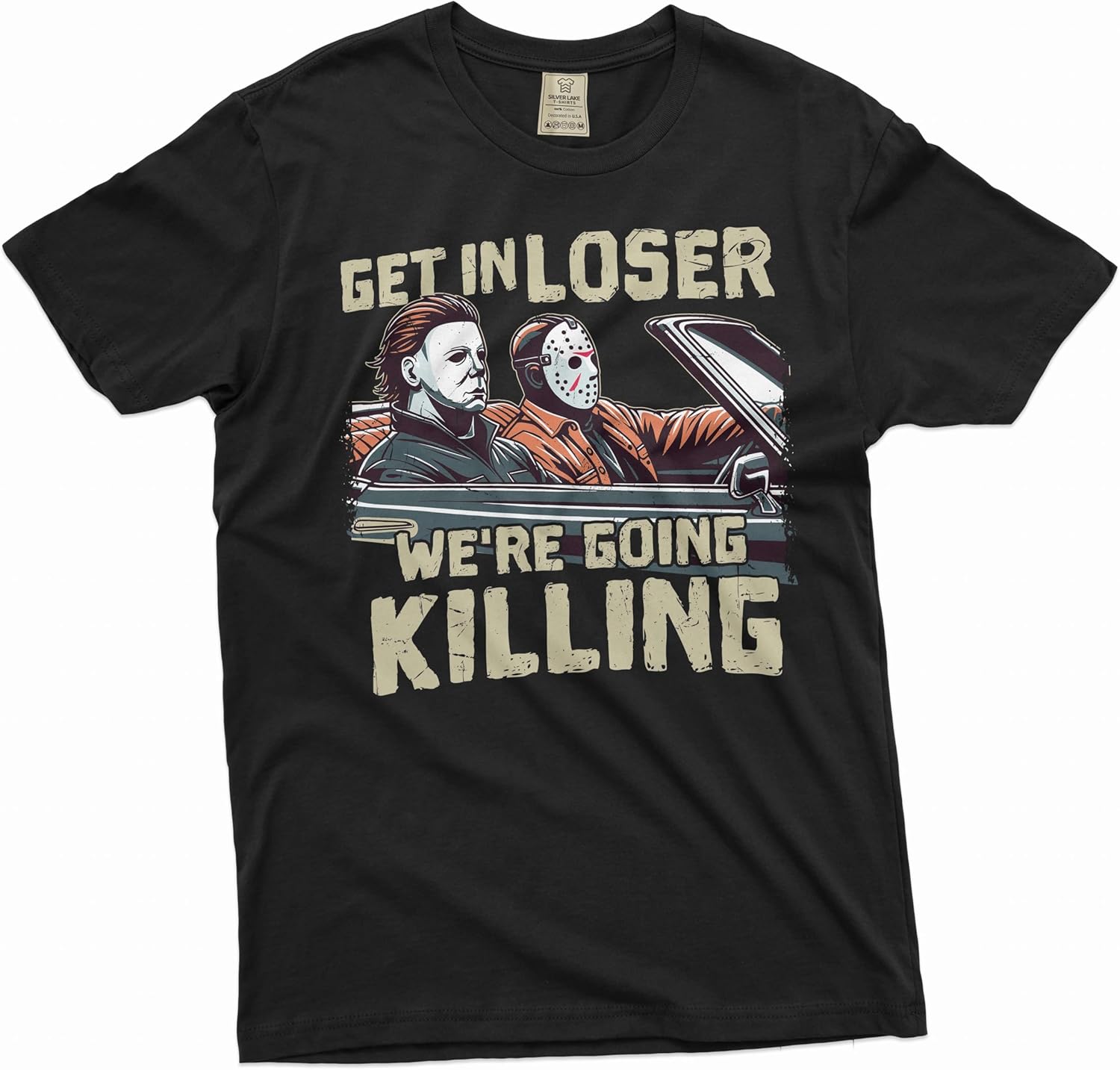 Silver Lake T-shirts Men's Horror Movie Shirt Serial Killers T-Shirt Halloween Movie Characters Shirt Halloween Costume - Image 2