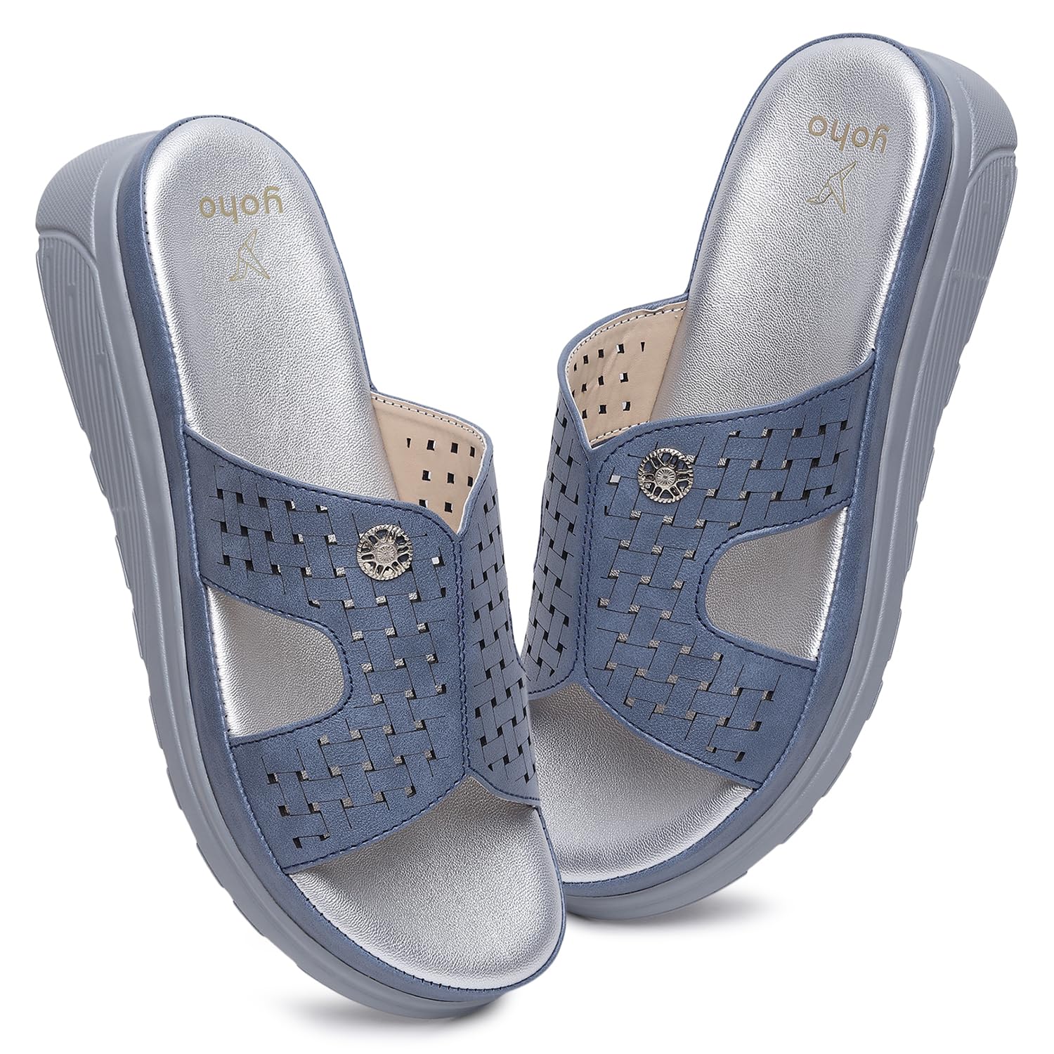SDL 111 Slides for Women | Orthopedic & Soft Sandal for Ladies | Fancy Slippers/Chappal For Girls | Stylish Heeled Wedhes for Everyday Wear-image-30