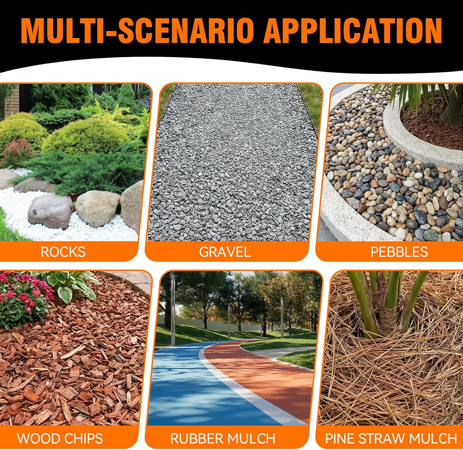 Mulch Glue, Rock Glue, 64oz Long-Lasting Mulch Glue for Landscaping Garden Walkways Paths, Non-Toxic Fast-Drying Gravel Stone Glue for Holding Pebbles, Pine Straw and Sand Outdoors