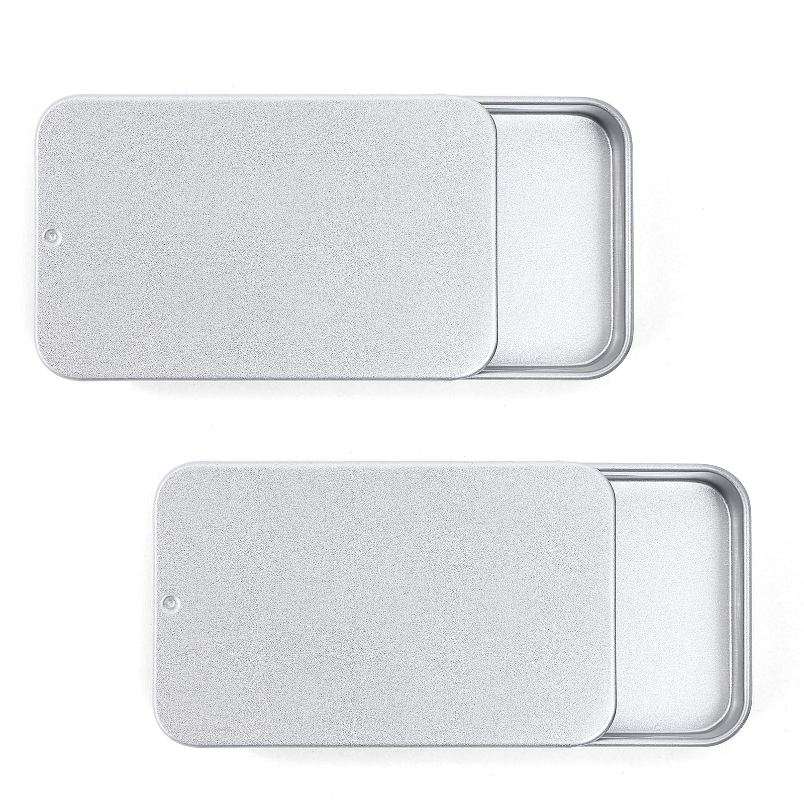 Gerkia 2Pack Travel Floss Picks Case, Refillable Portable Floss Pick Holder and Dispenser, Small Tin Box Containers.