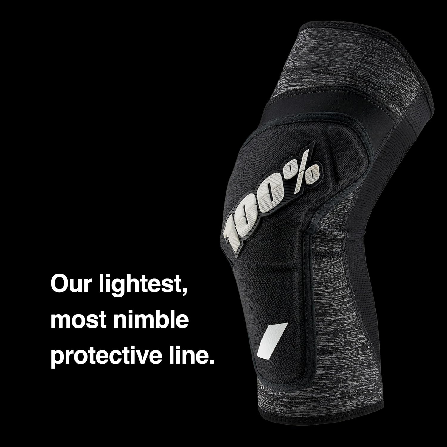 100% Ridecamp Mountain Biking Knee Pad - MTB & BMX Protection - Ultralight Mesh On Sleeve with Built in Padding