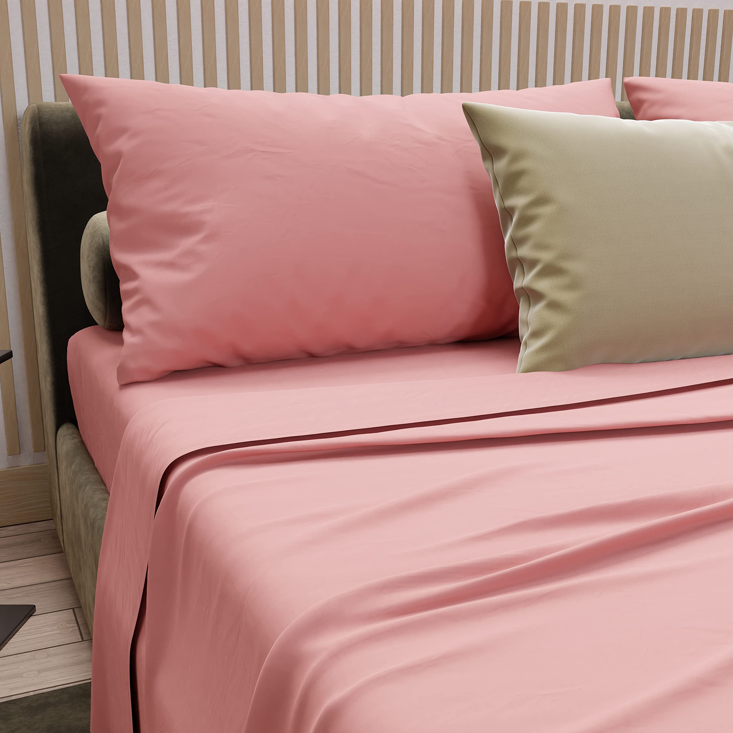 PETTI Artigiani Italiani, Double Bed Linen Cotton, Double Bed Set, Queen Size Bed Set, Fitted Bottom Sheets with Corners - Image 4