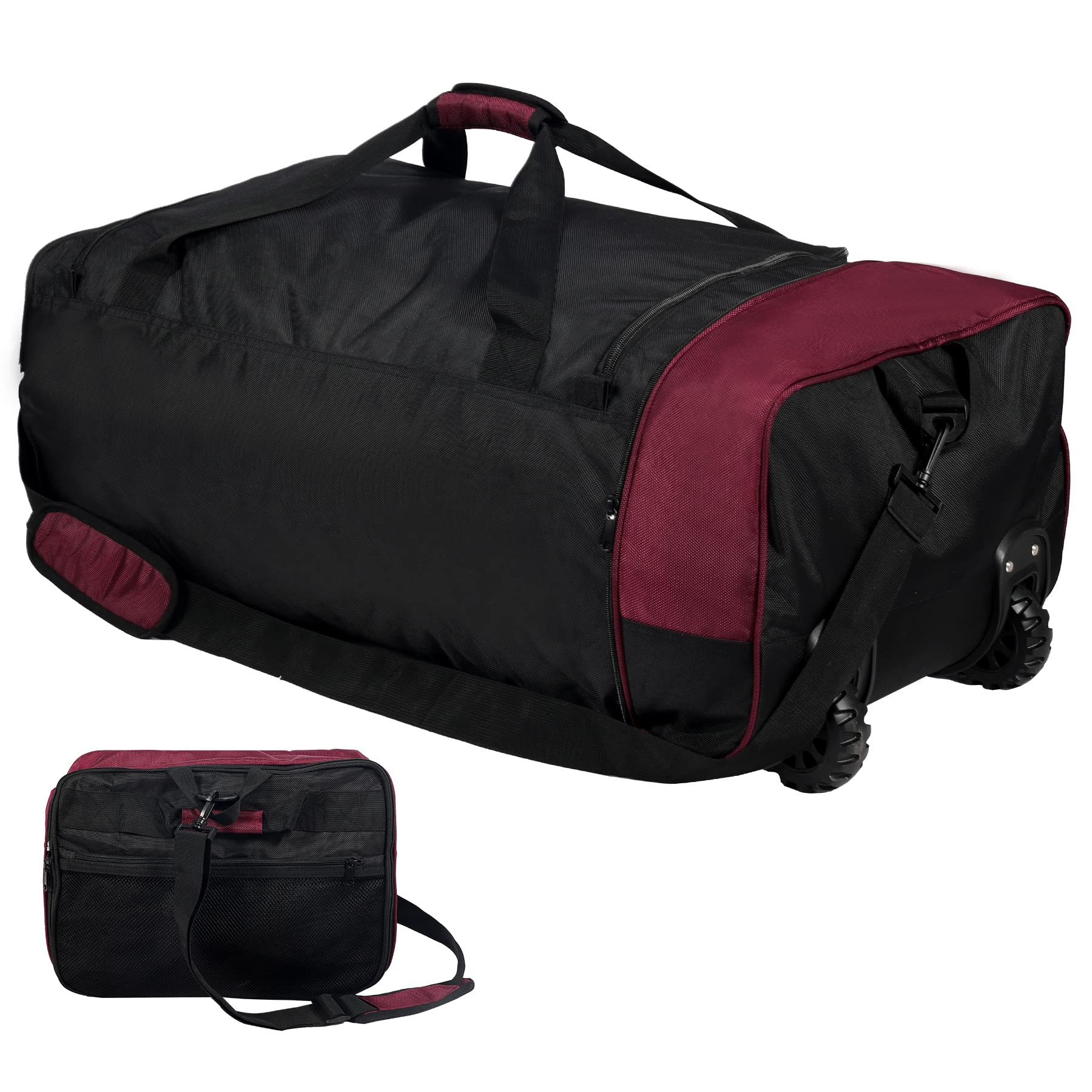 REDCAMP85L/120L/140L Foldable Duffle Bag with Wheels, Large Travel Duffel  Bag
