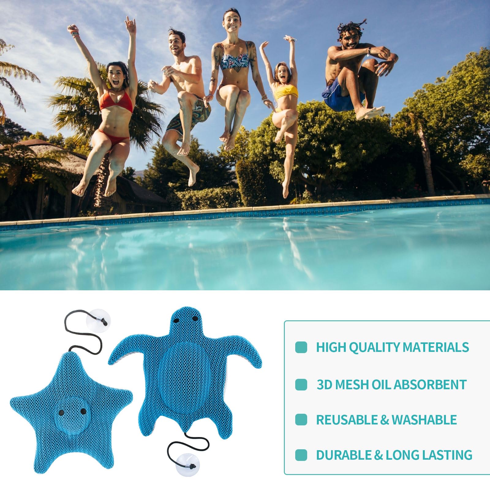 Absorbeur De Résidus De Bain | Éponge Réutilisable Piège à Impuretés