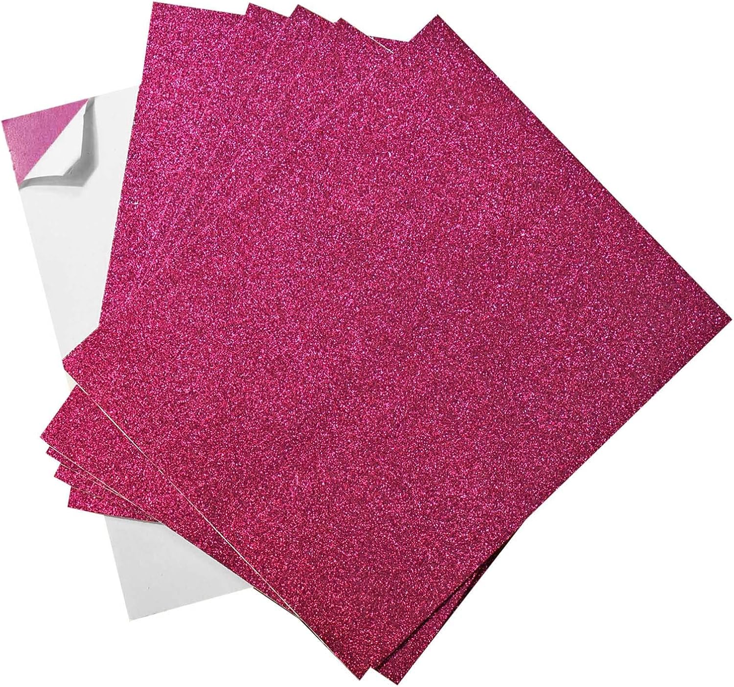 Efavormart 10 Pack HOT PINK 12"X 10" DIY Craft Foam Sheets Ultra Fine Glitter Foam