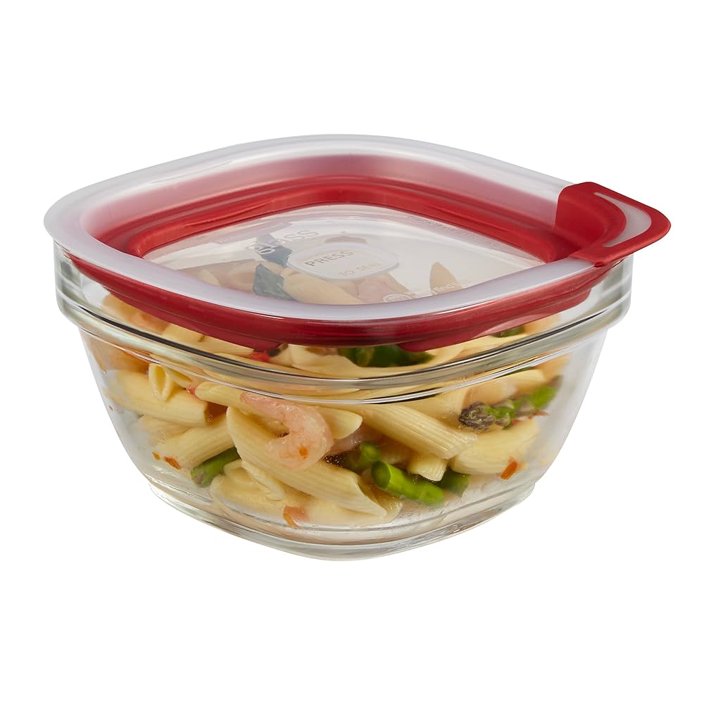 Rubbermaid Easy Find Lid Glass Food Storage Container, 4 Cup