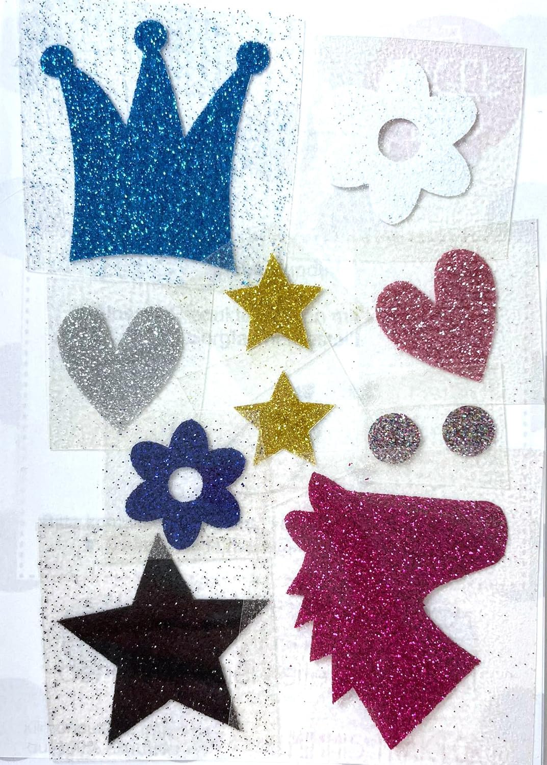 GLITZER Bügelbild Herz 9.5x10cm - Roter Glitzer Aufbügler Für Textilien & Kleidung