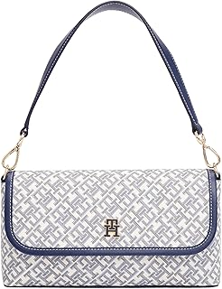 Tommy Hilfiger womens Monogram Shoulder Bag With Removable Crossbody Strap
