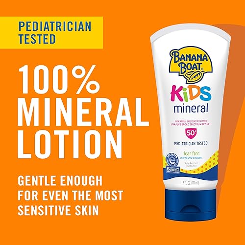Miniatura 5 de Banana Boat Niños 100 minerales sin desgarros apto para arrecifes loción de protección solar de amplio espectro SPF 50 6 onzas 2 unidades paquete de