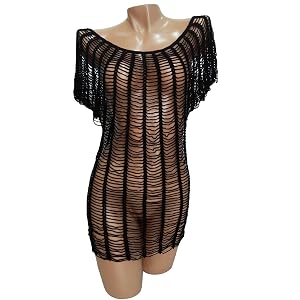 Black Net dress cover up swimwear Crochet bikini cover ups for women