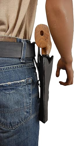 Miniatura 9 de New Barsony - Funda de piel negra para revólveres de 6 pulgadas