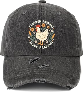 Chicken Raising Jesus Praising Hat Women Funny Baseball Caps Funny Gifts for Men