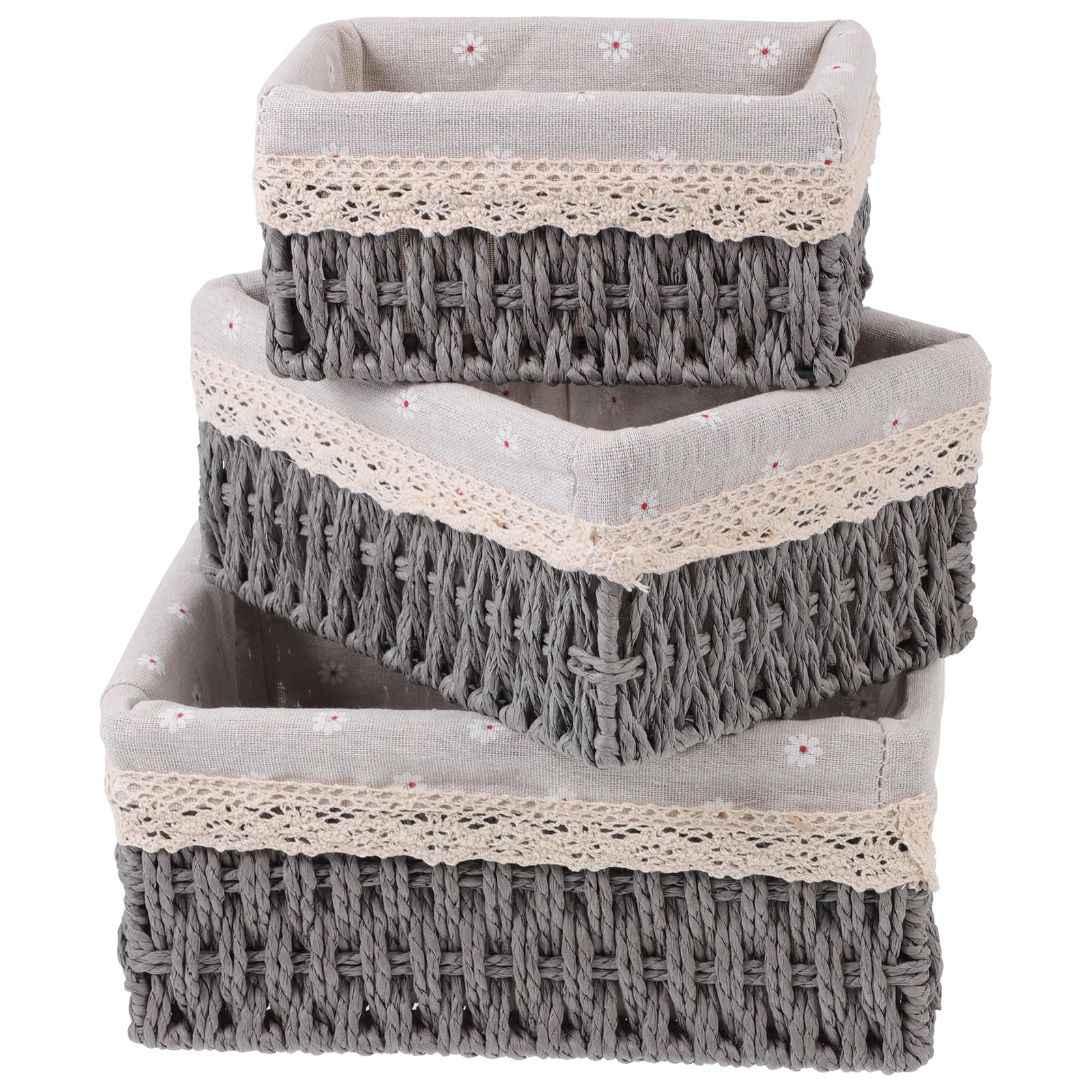 Paniers de rangement en rotin pour organiser le salon et la salle de bain