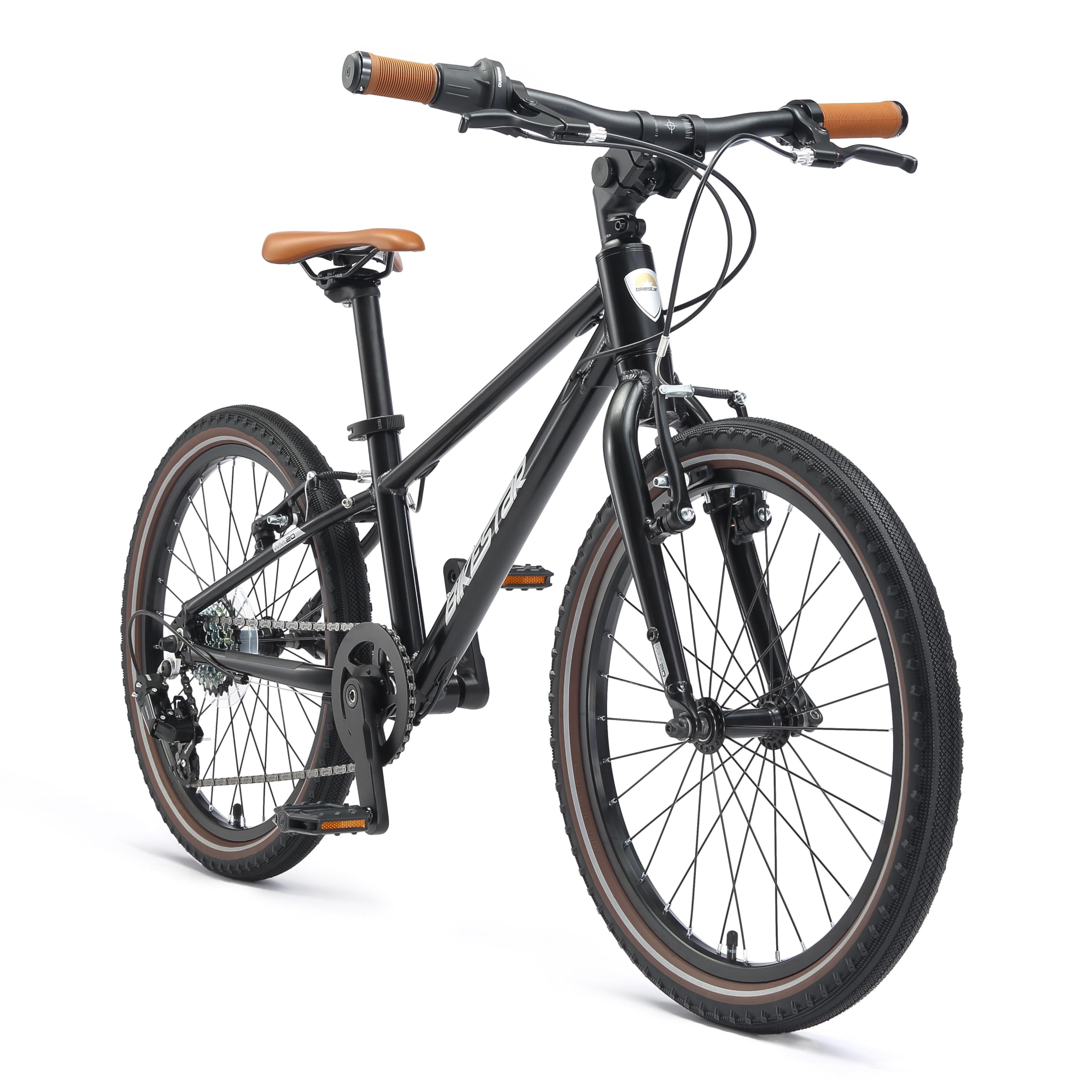 BIKESTAR Bicicleta Ligera de Aluminio para niños 8kg a Partir de 6 años | Bicyclette 20 pouces, 7 vitesses Shimano