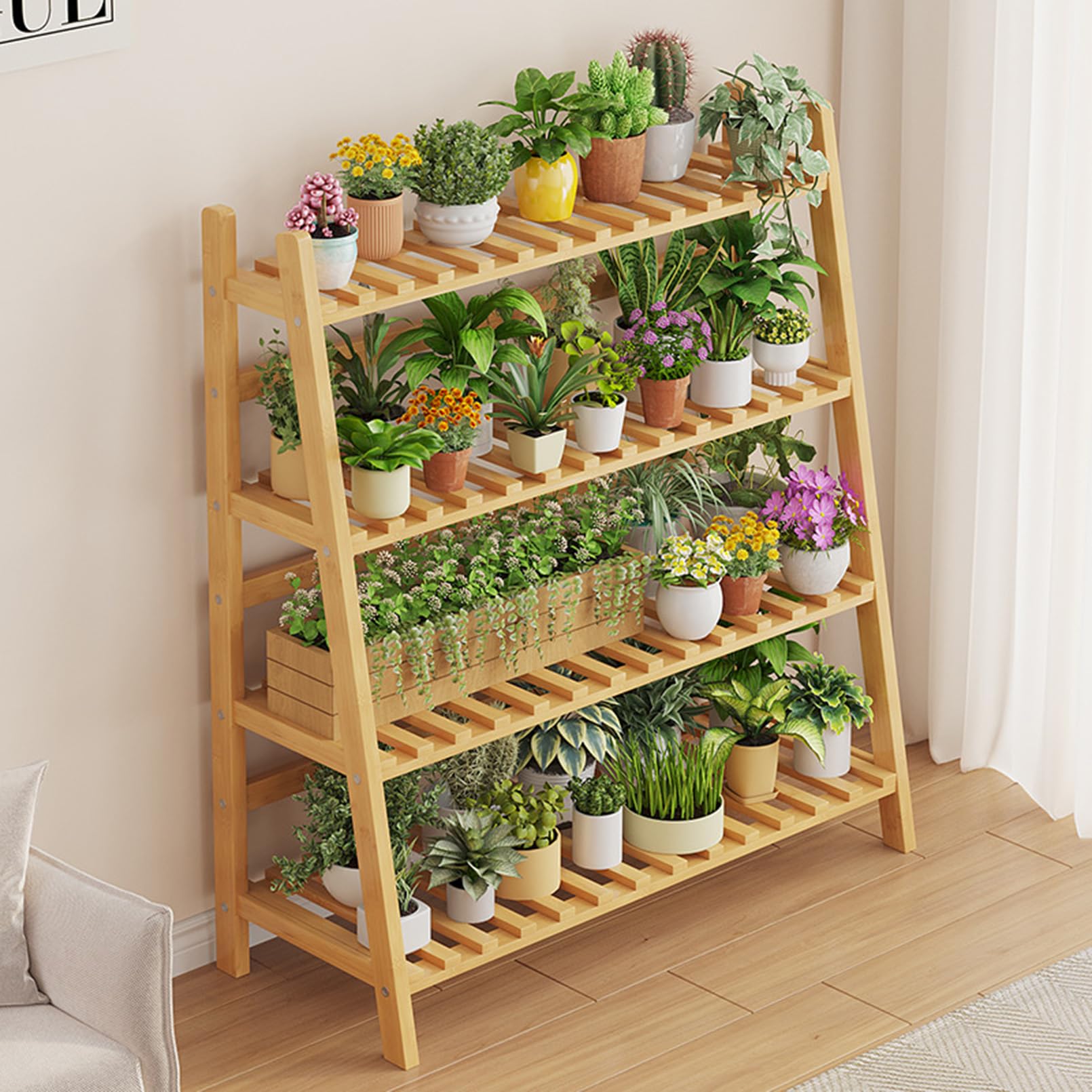 Amazon.com: Generic Bamboo Plant Stand Indoor,Adjustable Flower Pot Holder Shelf  Planter Display Stand, Small Desktop Ladder Plant Rack for Indoor Outdoor  Home Lawn Garden Balcony Organizer, 70CM : Patio, Lawn & Garden