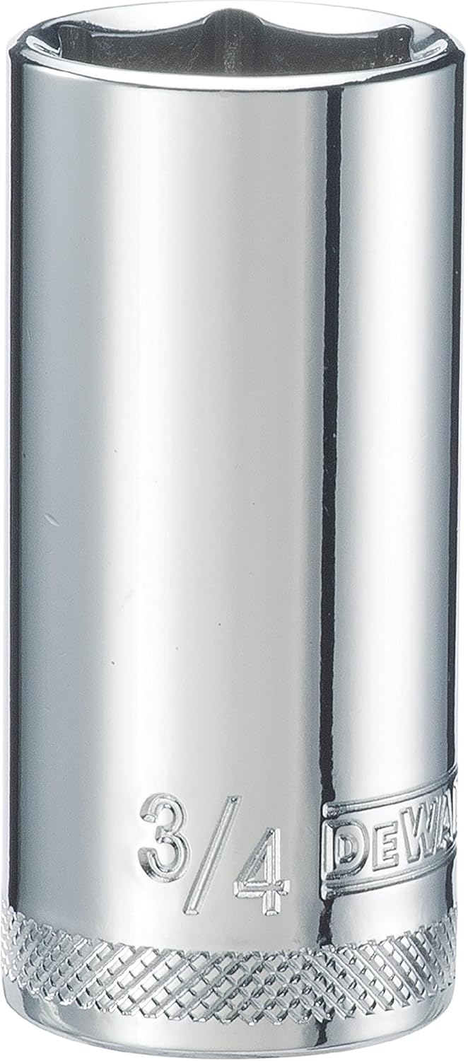 DEWALT 3/8" Deep Socket Standard 6 PT 3/4