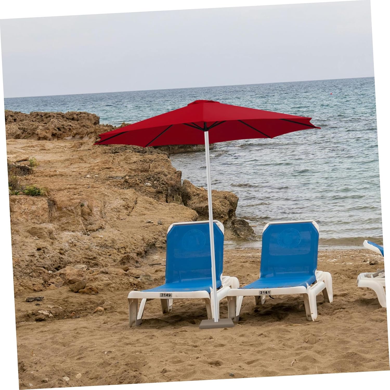 Yardwe Patio Umbrella Replacement Canopy Sunshade Cover for Outdoor Use Durable UV Blocking High Density Fabric Effortless Update for Garden and Compatible with Ribs