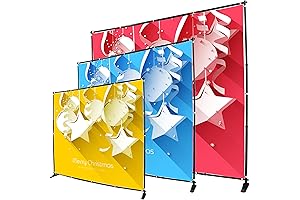 Step and Repeat Banner Stand 8x8 | Telescopic Adjustable Backdrop Wall Exhibitor Expanding Display