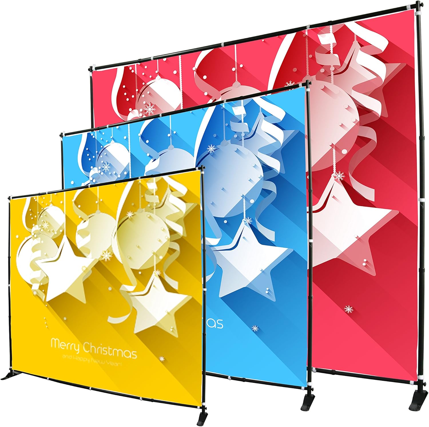 8x8 Ft Telescopic Banner Stand Step and Repeat Adjustable
