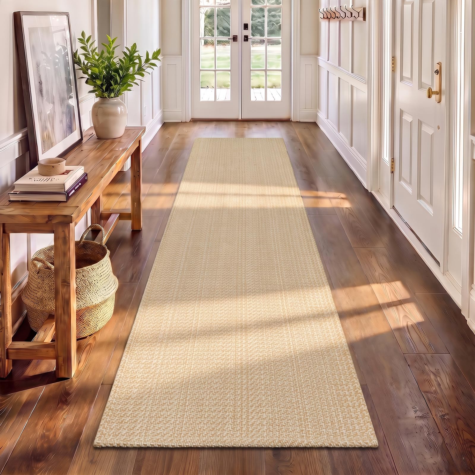 Famibay Hallway Runner Rug 80 x 200 cm Washable Carpet Runner Non Slip