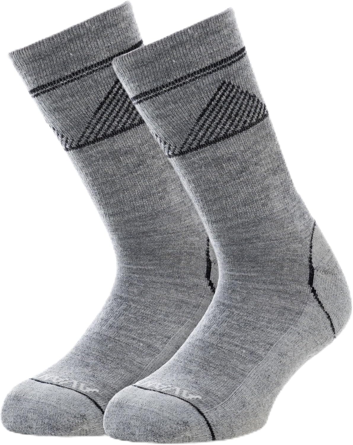 Avantic Alpaca Wool Hiking Socks for Men & Women - Premium Thermal Crew Boot Socks for Cold Weather and Trails