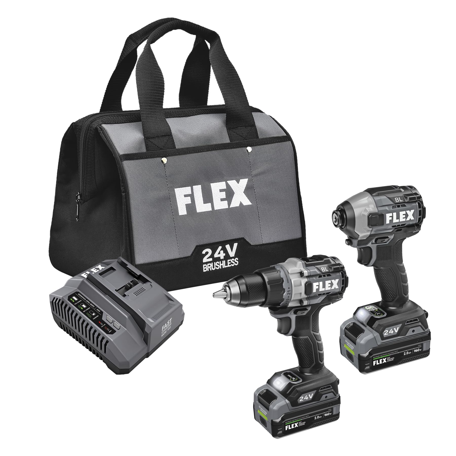 FLEX 24V Brushless Cordless Hammer Drill with Turbo Mode Impact